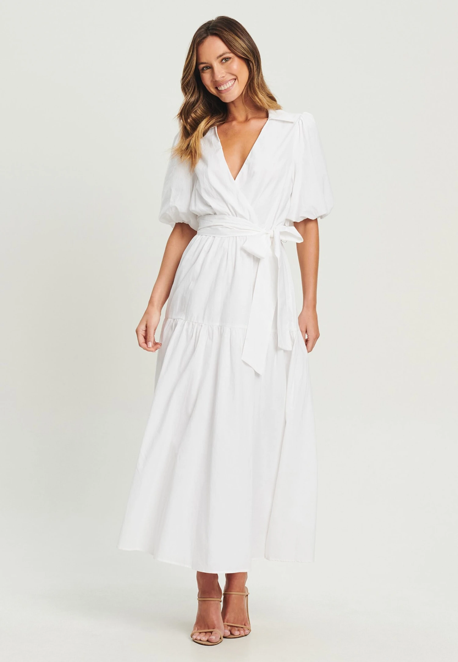 Tussah Wren - Maxi-Jurk - White 1 Tussah Wren - Maxi-Jurk - White