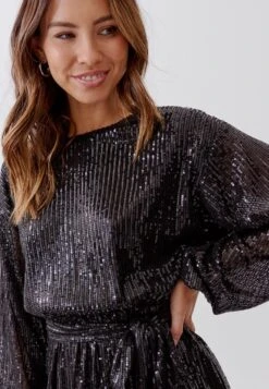 Tussah Selia - Cocktailjurk - Black Sequin 9 Tussah Selia - Cocktailjurk - Black Sequin -Tussah e26909d1579142958e3c13ffb4eef756