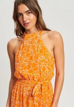 Tussah Maxi-Jurk - Orange Blooms -Tussah e2e5581f5b6b4245bbd0b4a94cb89443
