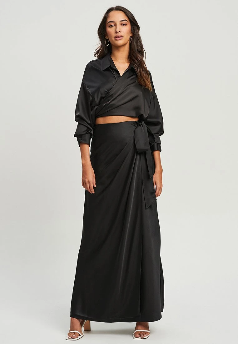 Tussah Mindy - Wikkelrok - Black 2 Tussah Mindy - Wikkelrok - Black - Afbeelding 2