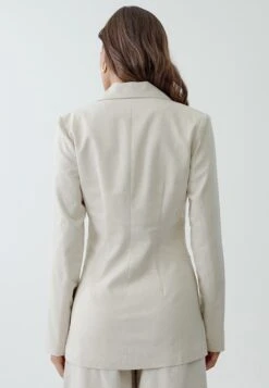 Tussah Liana - Halflange Jas - Natural -Tussah e5879c7183ba4eee8fd3864739a5a546