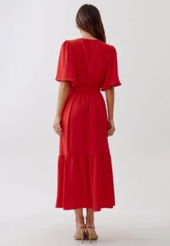 Tussah Zuri Midi- Jurk - Red -Tussah e5fdb5eb64bb43ab964686af64dca025