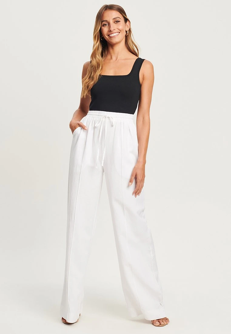 Tussah Andrea - Broek - White 2 Tussah Andrea - Broek - White - Afbeelding 2