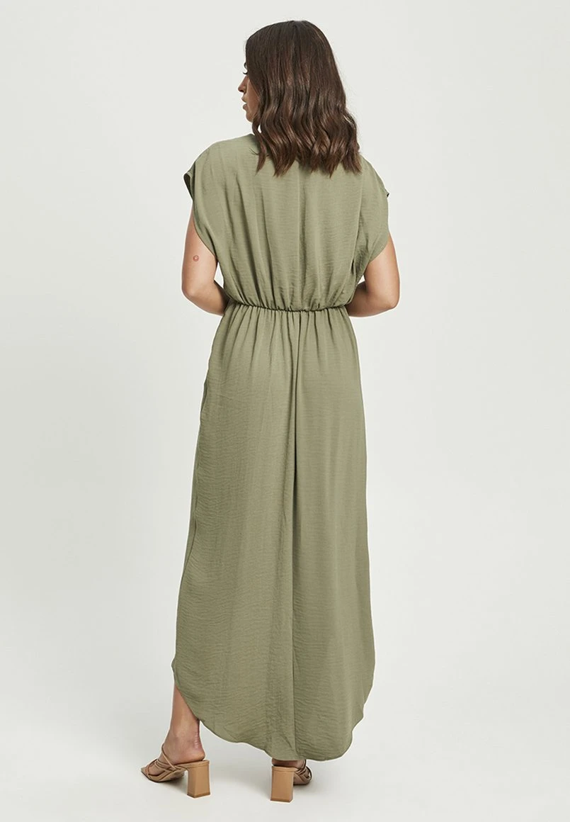 Tussah Rea - Maxi-Jurk - Khaki 3 Tussah Rea - Maxi-Jurk - Khaki - Afbeelding 3