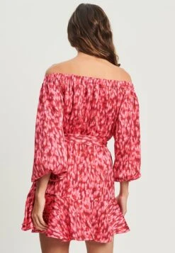Tussah Talisha - Jurk - Pink And Red Blur -Tussah eb1a334b3eae4f7e82a17d4b771a31f3
