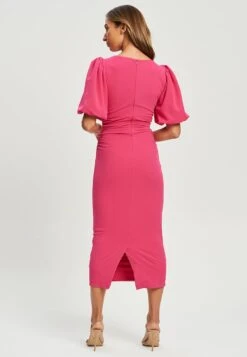 Tussah Verali- Etui-Jurk - Hot Pink -Tussah ec90361d2ab145f5b416f0eb292ac349