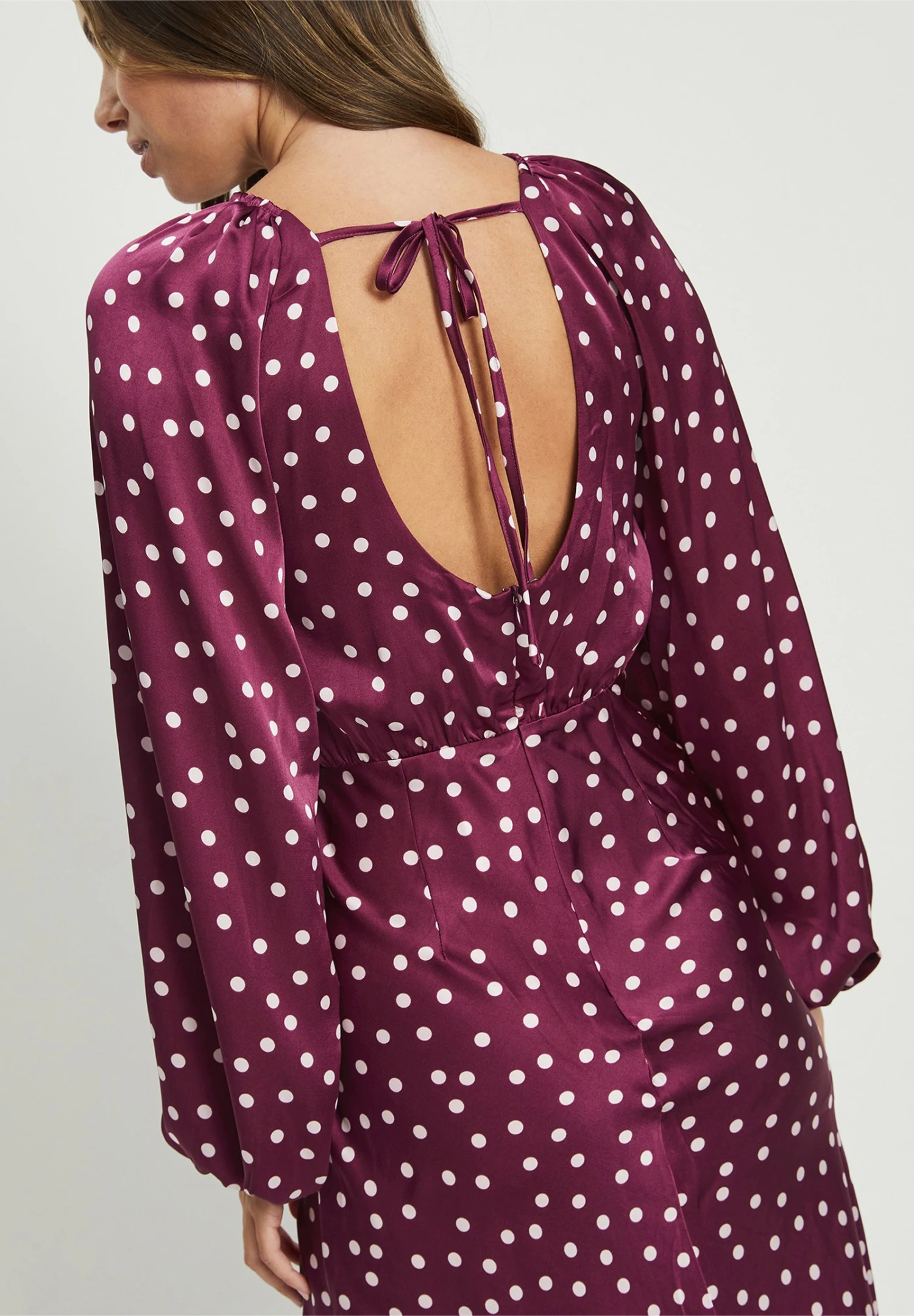 Tussah Keiva- Jurk - Plum Spot 4 Tussah Keiva- Jurk - Plum Spot - Afbeelding 4