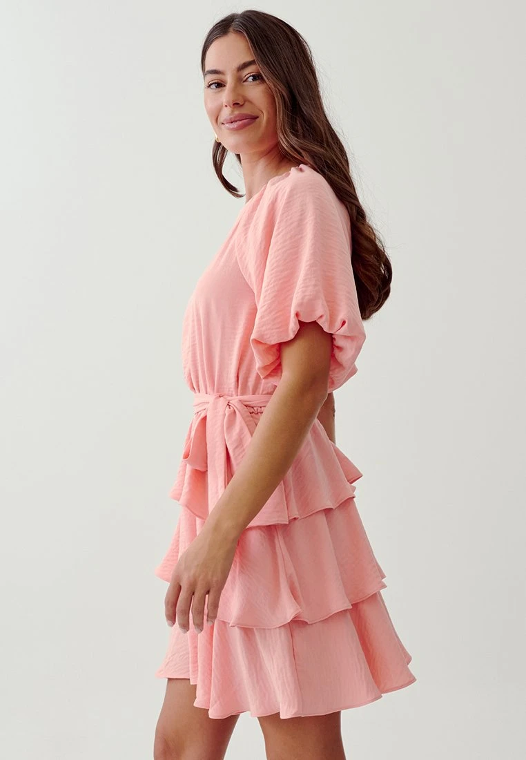 Tussah Mindy- Jurk - Peach 4 Tussah Mindy- Jurk - Peach - Afbeelding 4