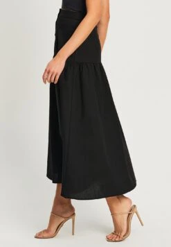 Tussah Montie Midi- A-Lijn Rok - Black -Tussah f691169d472941cba1c8a7dc103297ea