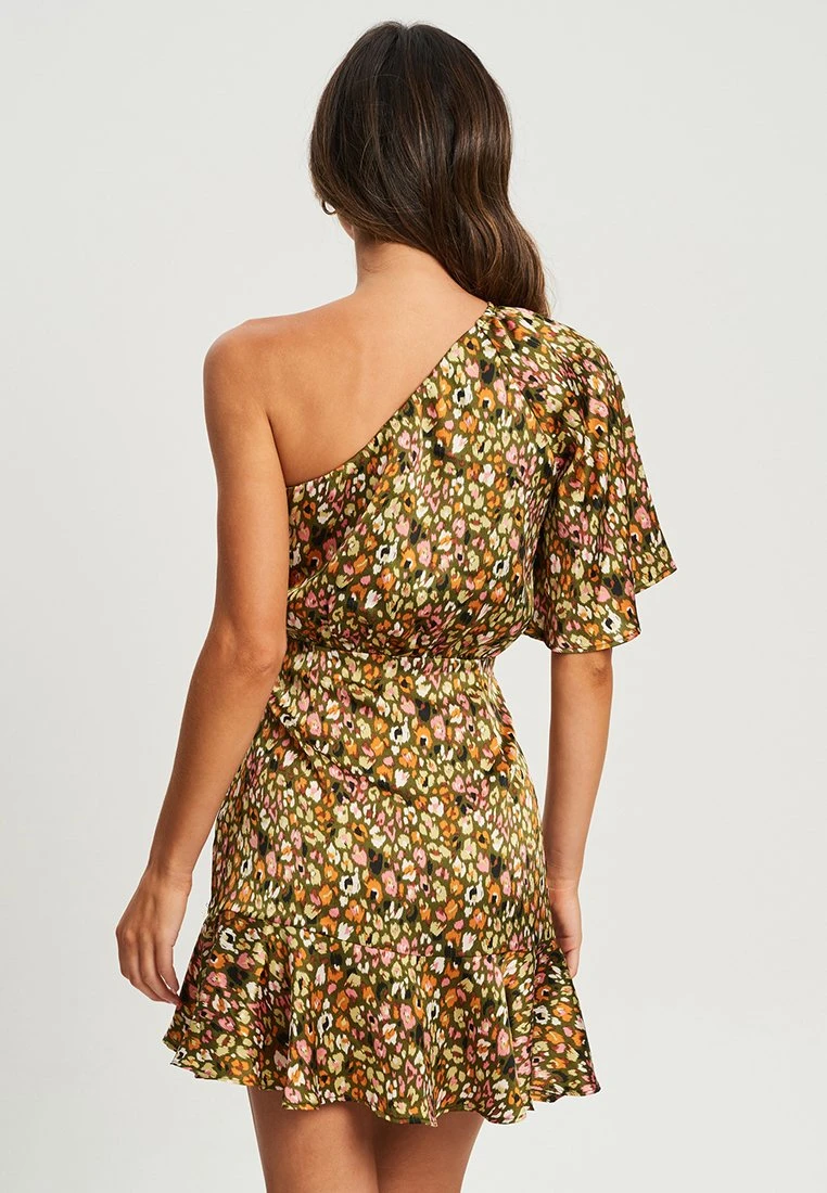 Tussah Elli Mini - Jurk - Khaki Abs Animal 3 Tussah Elli Mini - Jurk - Khaki Abs Animal - Afbeelding 3