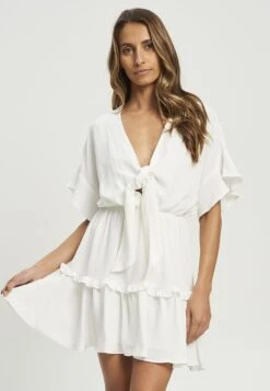 Tussah Lucinda Mini - Jurk - White